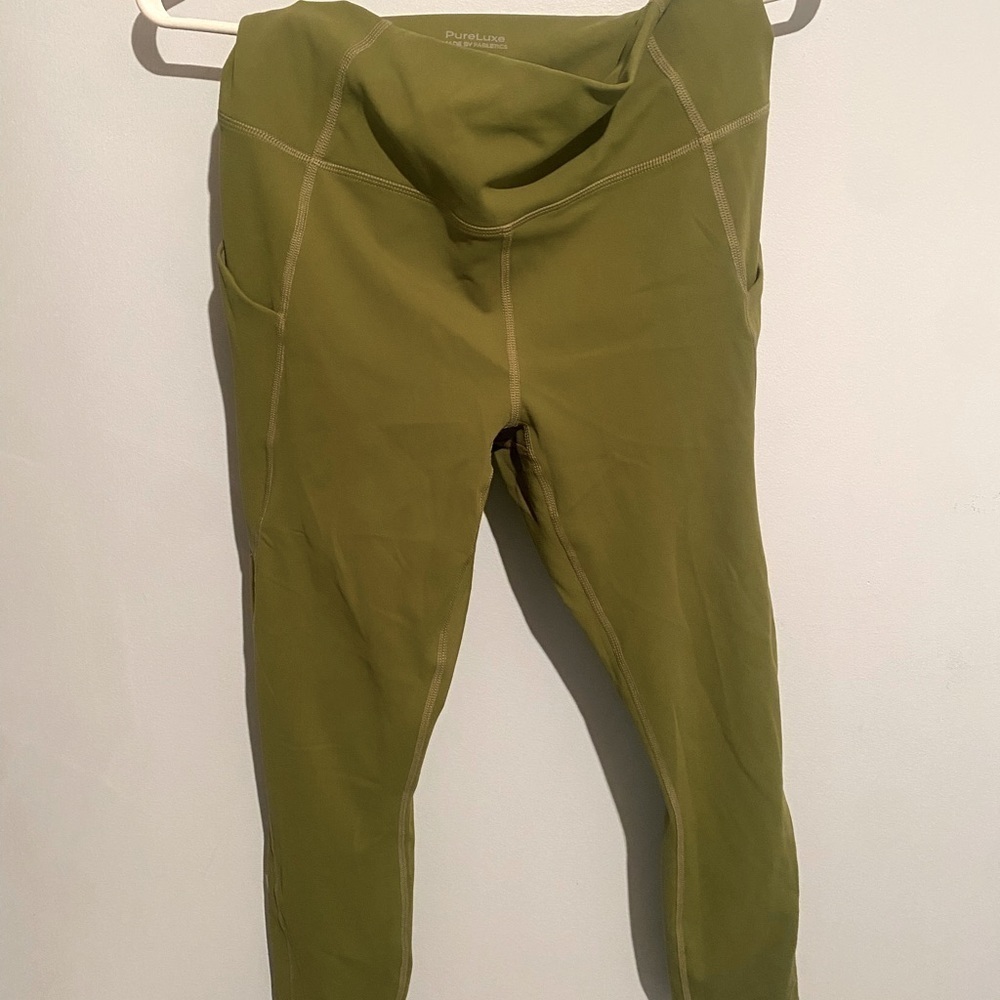 Fabletics leggings size M olive green